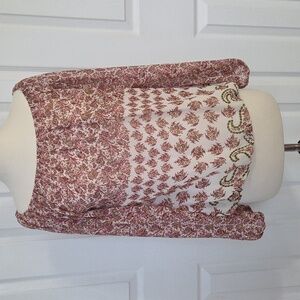 WALTER BAKER PAISLEY FLORAL PEASANT TOP